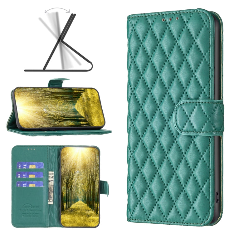 Custodia a conchiglia in pelle con portafoglio Diamond Lattice per OPPO Find X5