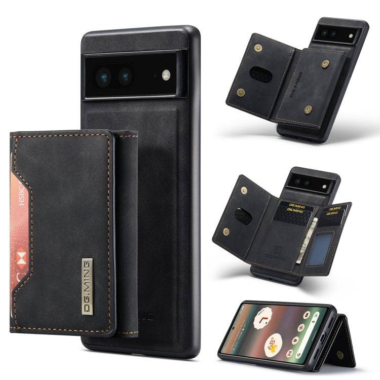 DG.MING M2 Series 3-Fold Multi Card Bag + custodia magnetica per telefono, For Google Pixel 6A, For Google Pixel 7 5G, For Google Pixel 7 Pro 5G, For OnePlus 10 Pro