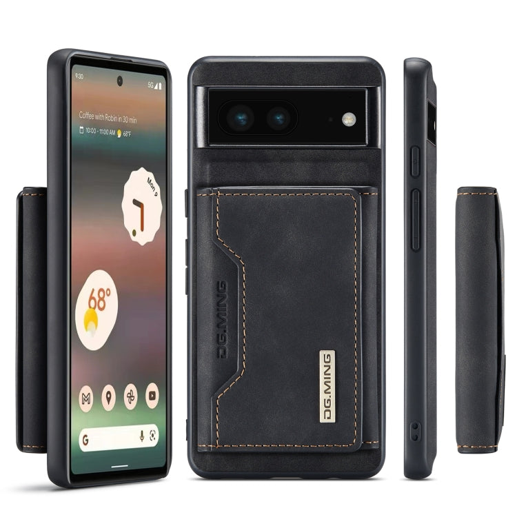DG.MING M2 Series 3-Fold Multi Card Bag + custodia magnetica per telefono, For Google Pixel 6A, For Google Pixel 7 5G, For Google Pixel 7 Pro 5G, For OnePlus 10 Pro