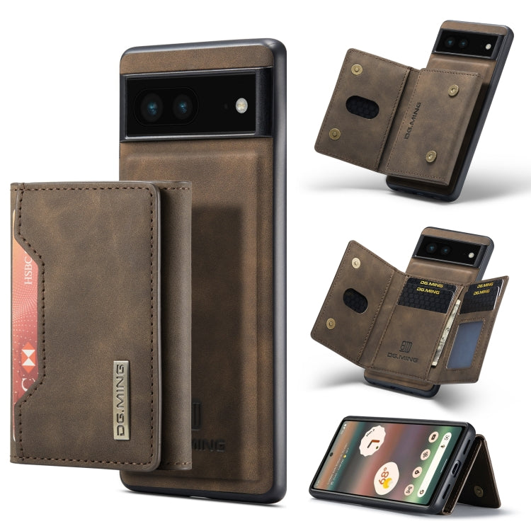 DG.MING M2 Series 3-Fold Multi Card Bag + custodia magnetica per telefono, For Google Pixel 6A, For Google Pixel 7 5G, For Google Pixel 7 Pro 5G, For OnePlus 10 Pro