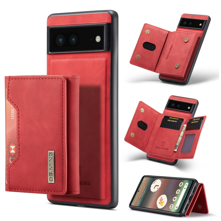 DG.MING M2 Series 3-Fold Multi Card Bag + custodia magnetica per telefono, For Google Pixel 6A, For Google Pixel 7 5G, For Google Pixel 7 Pro 5G, For OnePlus 10 Pro