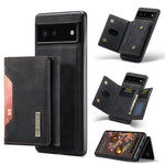 DG.MING M2 Series 3-Fold Multi Card Bag + custodia magnetica per telefono, For Google Pixel 6A, For Google Pixel 7 5G, For Google Pixel 7 Pro 5G, For OnePlus 10 Pro