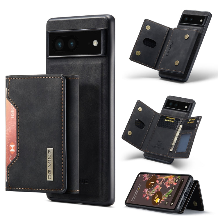 DG.MING M2 Series 3-Fold Multi Card Bag + custodia magnetica per telefono, For Google Pixel 6A, For Google Pixel 7 5G, For Google Pixel 7 Pro 5G, For OnePlus 10 Pro