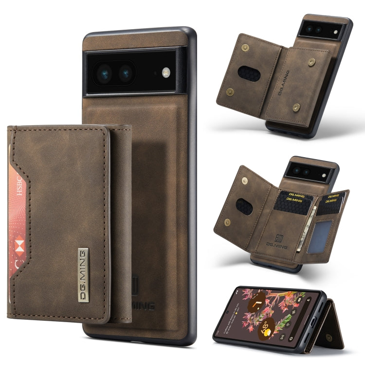 DG.MING M2 Series 3-Fold Multi Card Bag + custodia magnetica per telefono, For Google Pixel 6A, For Google Pixel 7 5G, For Google Pixel 7 Pro 5G, For OnePlus 10 Pro