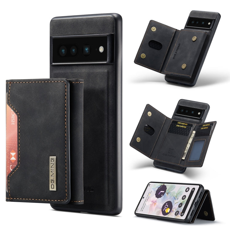 DG.MING M2 Series 3-Fold Multi Card Bag + custodia magnetica per telefono, For Google Pixel 6A, For Google Pixel 7 5G, For Google Pixel 7 Pro 5G, For OnePlus 10 Pro