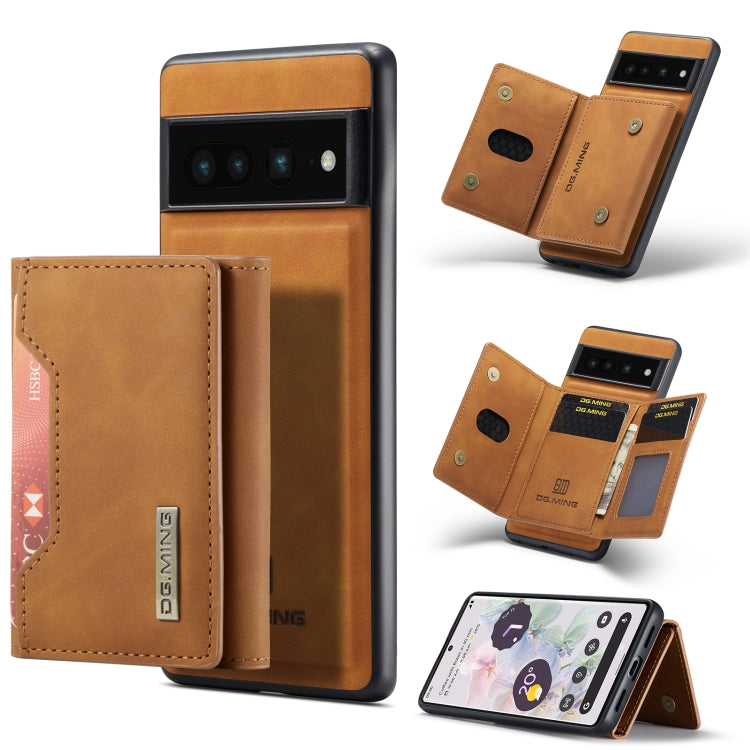 DG.MING M2 Series 3-Fold Multi Card Bag + custodia magnetica per telefono, For Google Pixel 6A, For Google Pixel 7 5G, For Google Pixel 7 Pro 5G, For OnePlus 10 Pro