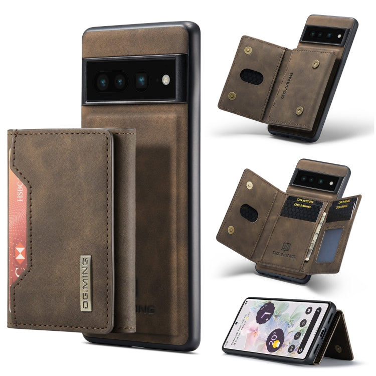 DG.MING M2 Series 3-Fold Multi Card Bag + custodia magnetica per telefono, For Google Pixel 6A, For Google Pixel 7 5G, For Google Pixel 7 Pro 5G, For OnePlus 10 Pro