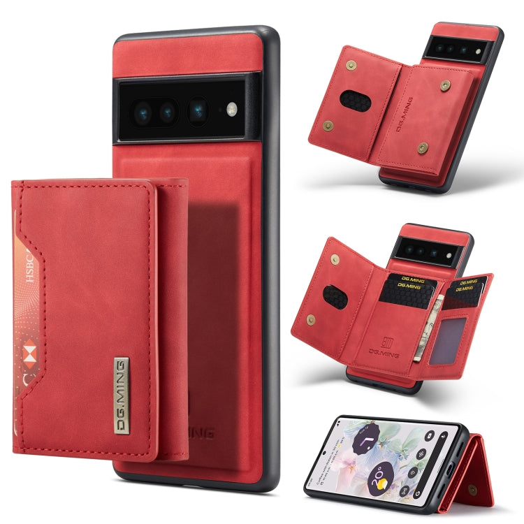 DG.MING M2 Series 3-Fold Multi Card Bag + custodia magnetica per telefono, For Google Pixel 6A, For Google Pixel 7 5G, For Google Pixel 7 Pro 5G, For OnePlus 10 Pro
