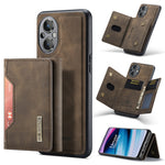 DG.MING M2 Series 3-Fold Multi Card Bag + custodia magnetica per telefono, For OnePlus Nord N20 5G