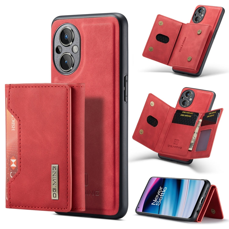 DG.MING M2 Series 3-Fold Multi Card Bag + custodia magnetica per telefono, For OnePlus Nord N20 5G