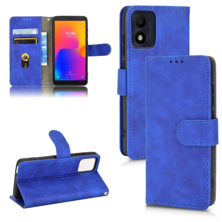 Custodia in pelle con vibrazione magnetica per Alcatel 1B 2022, Motorola Moto