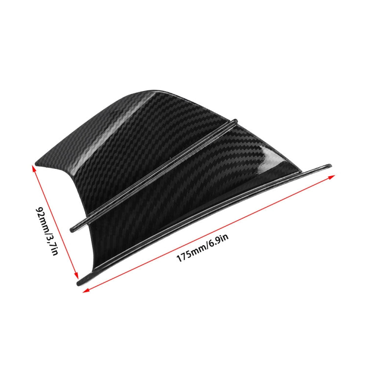 Spoiler alettone aerodinamico per moto in ABS 24x12 cm