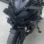 Spoiler alettone aerodinamico per moto in ABS 24x12 cm
