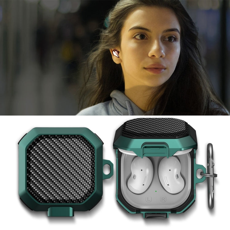 Custodia auricolari anticaduta in fibra di carbonio per Samsung Galaxy Buds