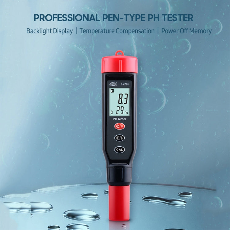 Tester pH digitale BENETECH GM760 con misurazione temperatura