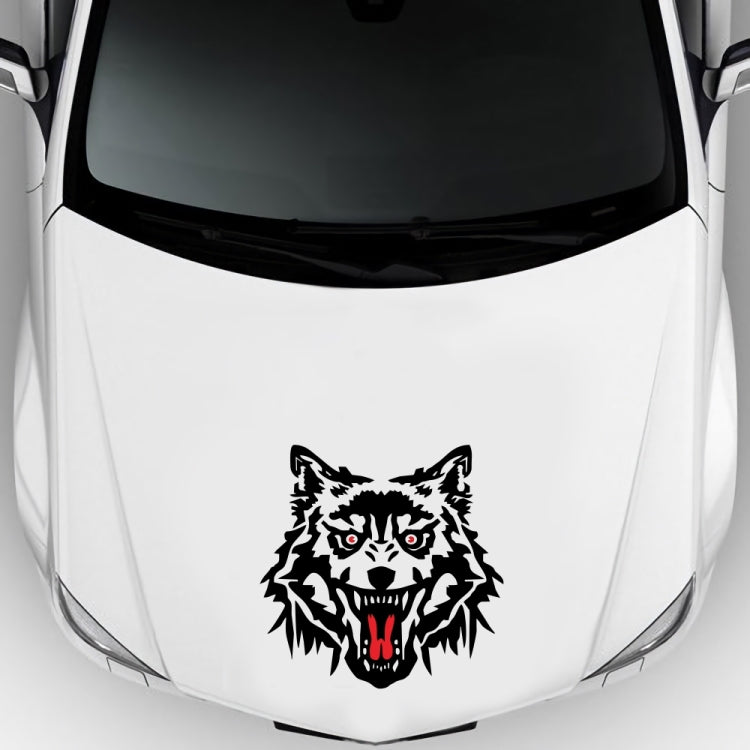 Set 2 Adesivi Decorativi Lupo Totem per Auto in PVC