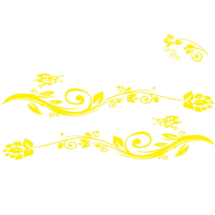 Set 2 Adesivi Decorativi Auto Farfalla Amore Fiori