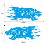 Adesivo decorativo auto motivo leone 100x40 cm