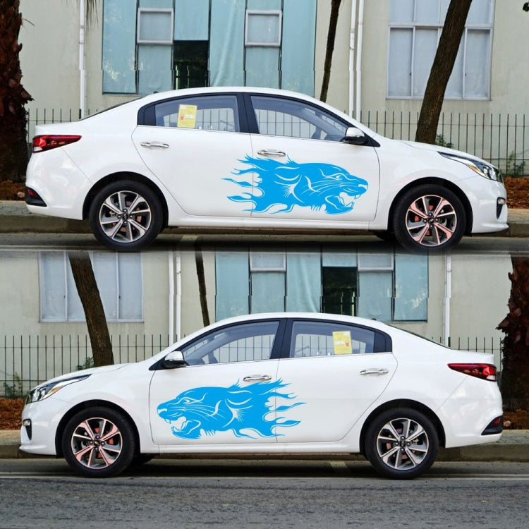 Adesivo decorativo auto motivo leone 100x40 cm