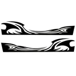 Adesivo decorativo auto onde D-467 in PVC 210x39 cm