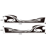 Adesivo decorativo auto onde D-467 in PVC 210x39 cm