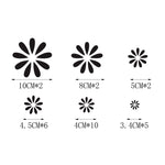 Set 60 Adesivi Decorativi Auto Fiore D-483 in PVC