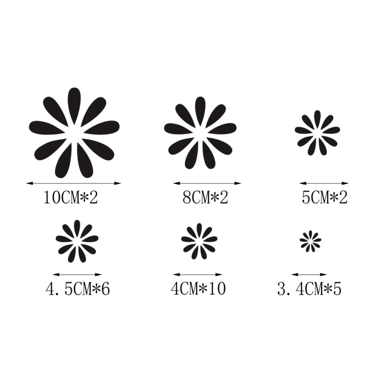 Set 60 Adesivi Decorativi Auto Fiore D-483 in PVC