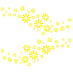 Set 60 Adesivi Decorativi Auto Fiore D-483 in PVC