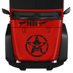 Adesivo decorativo per cofano auto motivo stella 50x50 cm
