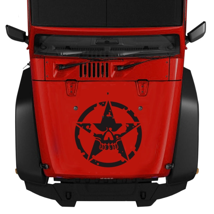 Adesivo decorativo per cofano auto motivo stella 50x50 cm