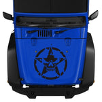 Adesivo decorativo per cofano auto motivo stella 50x50 cm