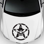 Adesivo decorativo per cofano auto motivo stella 50x50 cm