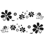 Adesivo decorativo auto motivo fiori 184x48 cm