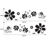 Adesivo decorativo auto motivo fiori 184x48 cm