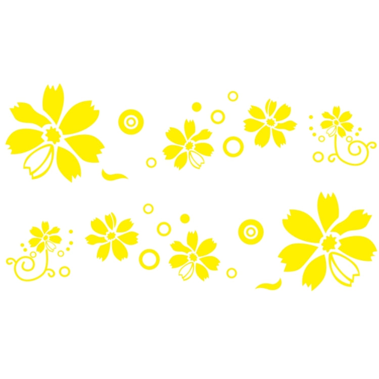 Adesivo decorativo auto motivo fiori 184x48 cm