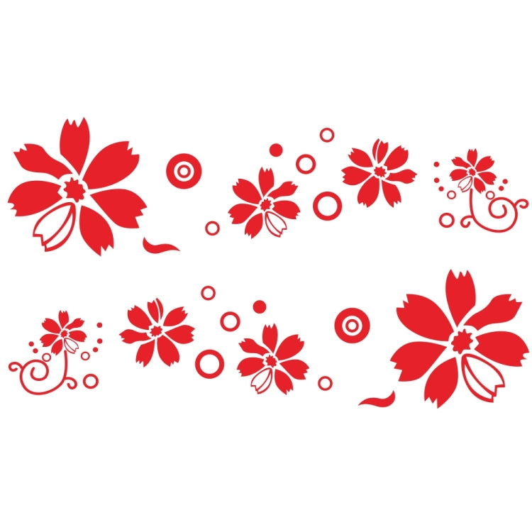 Adesivo decorativo auto motivo fiori 184x48 cm