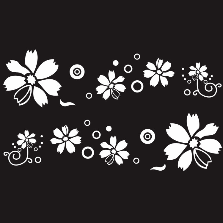 Adesivo decorativo auto motivo fiori 184x48 cm