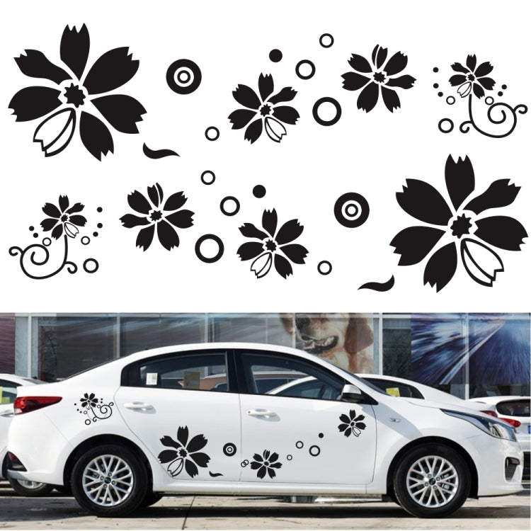 Adesivo decorativo auto motivo fiori 184x48 cm