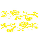Set 2 adesivi decorativi auto motivo rose 180x51 cm