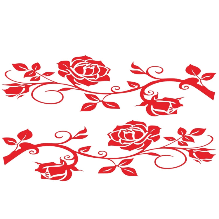 Set 2 adesivi decorativi auto motivo rose 180x51 cm