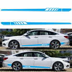 Set 2 adesivi decorativi auto strisce D-608 225x11,5 cm
