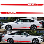 Set 2 adesivi decorativi auto strisce D-608 225x11,5 cm