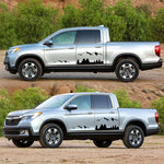 Set 2 Adesivi Decorativi D-684 Mountain Totem per Auto