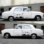 Set 2 Adesivi Decorativi D-684 Mountain Totem per Auto