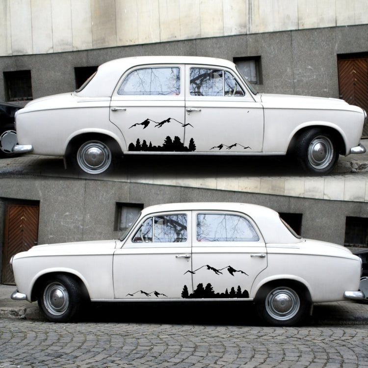 Set 2 Adesivi Decorativi D-684 Mountain Totem per Auto