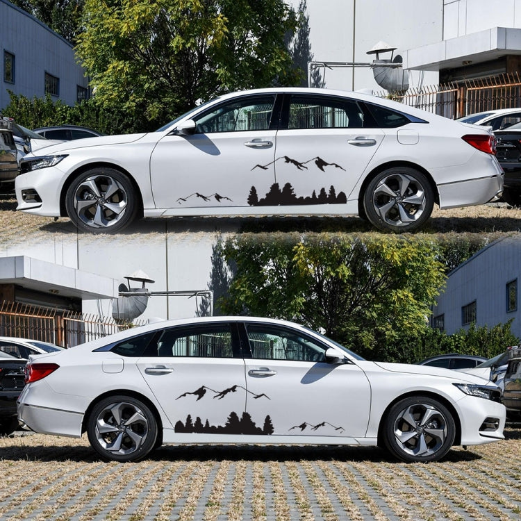 Set 2 Adesivi Decorativi D-684 Mountain Totem per Auto