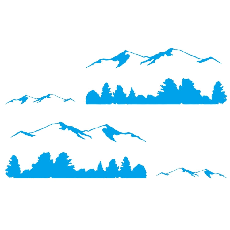 Set 2 Adesivi Decorativi D-684 Mountain Totem per Auto