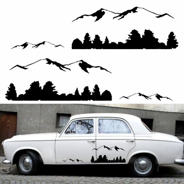 Set 2 Adesivi Decorativi D-684 Mountain Totem per Auto