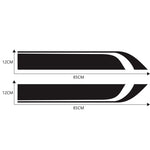 Adesivo decorativo per cofano auto con motivo a strisce 85x24cm