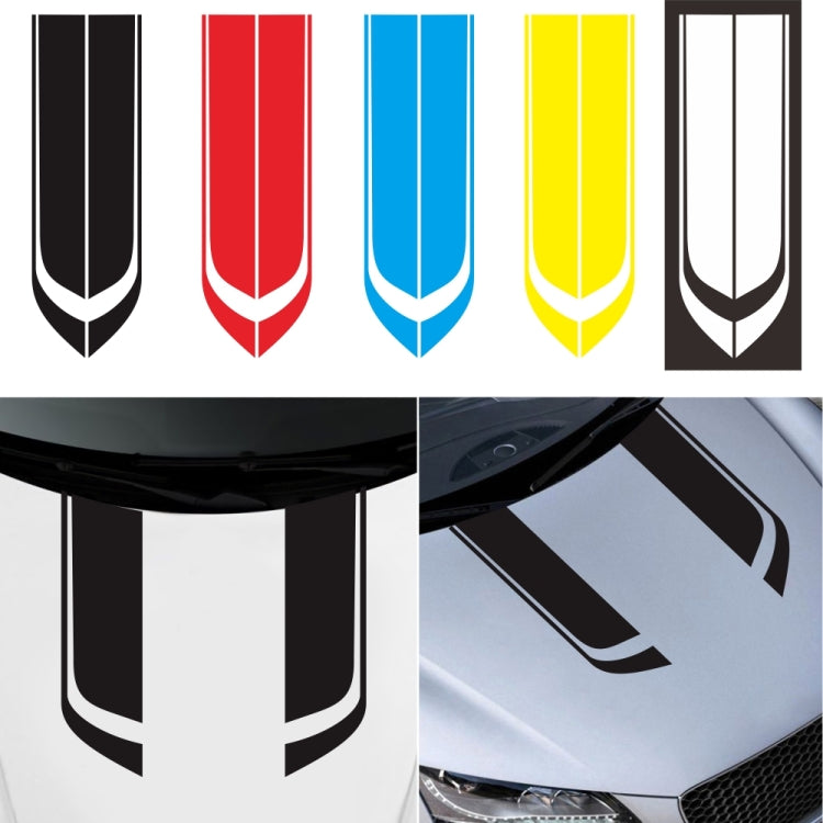 Adesivo decorativo per cofano auto con motivo a strisce 85x24cm